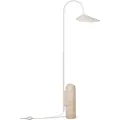 Ferm Living Gulvlampe ARUM 136 cm, kashmir, travertin / aluminum, fast LIVING