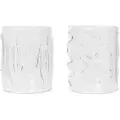 Ferm Living Vandglas DOODLE 350 ml, sæt med 2 stk, lys, glas1, ferm LIVING