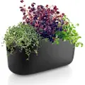Eva Solo Selvvandende blomsterpotte 31 cm, sort, keramik, Eva Solo
