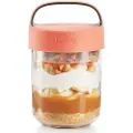 Lékué Frokostkrukke JAR TO GO 400 ml, koral, Lékué