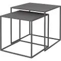 Blomus Sidebord FERA, sæt med 2 stk, grå, Blomus