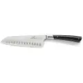 Lion Sabatier Santokukniv EDONIST 18 cm, med nitter i rustfrit stål, sort, Lion Sabatier