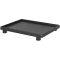 Ferm Living Serveringsbakke BON 47 x 36 cm, sort, træ, fast LIVING