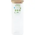 Pebbly Opbevaringskrukke til køkken PKV-007 2,2 l, glas/bambus, Pebbly