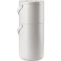 Zone Denmark Affaldsspand for madvarer CIRCULAR 22 + 12 l, lysegrå, plast, Zone Danmark