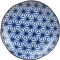 MIJ Plade STARBURST INDIGO IKAT 23 cm, blå, MIJ