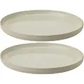 Stelton Middagstallerken EMMA 24 cm, sæt med 2 stk, grå, stentøj, Stelton