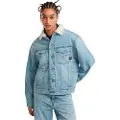 G-Star G-Startil kvinder. D25142-D536-G339 Afslappet Sherpa-jakke blå (XL), Casual, Bomuld