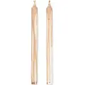 Ferm Living Starinlys til spisebordet DRYP 30 cm, sæt med 2 stk, beige, fast LIVING