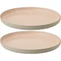Stelton Middagstallerken EMMA 24 cm, sæt med 2 stk, rose, stentøj, Stelton
