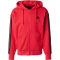 Adidas Essentials 3 Stripes French Terry Sweatshirt Med Lynlås