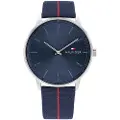 Tommy Hilfiger Tommy Hilfigertil mænd. 1791844 Analogt ur Marine stål (OSFA), Casual, Nylon, Strop, Blå