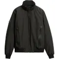 Superdry Superdrytil mænd. M5011900A City Harrington-jakke sort (S), Casual, Genanvendt polister, Bæredygtig