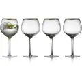 Lyngby Glas Gin og tonic glas PALERMO GOLD, sæt med 4 stk, 650 ml, Lyngby Glas