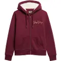 Superdry Luxe Metallic Logo Sweatshirt Med Lynlås