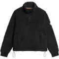 Superdry Superdrytil kvinder. W2012372A Super Henley fleece sort (XS), Casual, Polyester