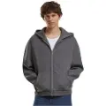 Build Your Brand Fluffy Sweatshirt Med Lynlås