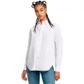 G-Star G-Startil kvinder. D26021-D701-110 Boyfriend-skjorte hvid (XL), Casual, Lange ærmer, Lyocell