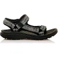 Mustang Mustangtil kvinder. 60804 Tornado Sandaler sort (39), Stof, Fast, 1-3 cm, Velcro, Casual