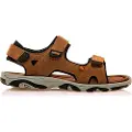 Mustang MTNGtil mænd. 84770 Varadero brune sandaler (41), Fast, 1-3 cm, Velcro, Casual