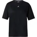 Nike Sport Diamond-overdel med korte ærmer til kvinder - sort
