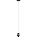 QAZQA Moderne sort pendellampe til 1-faset skinnesystem inkl. LED - Magnetic Eggy