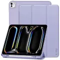 Tech-Protect iPad Pro 13 (2024) Tech-Protect SmartCase Pen Tri-Fold Folio Cover - Violet