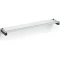 Zack Badeværelseshylde CARVO 66 cm, sort, rustfrit stål/glas,