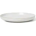 Ferm Living Middagstallerken SEKKI 25,5 cm, cremefarve, stentøj, fast LIVING