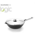 Woll Wok DIAMOND PRO XR LOGIC 28 cm, med låg, aftageligt håndtag, WOLL