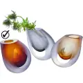 Philippi Vase OCHIO 12 cm, brun, glas, Philippi