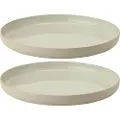 Stelton Morgenmadstallerken EMMA 19 cm, sæt med 2 stk, grå, stentøj, Stelton