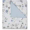 Pip studio Sengetæppe FLORES BAILANDO 220 x 260 cm, hvid, bomuldspercale, Moooi