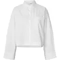 Selected Astha Cropped Boxy Skjorte Med Lange ærmer