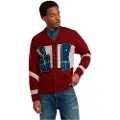 G-Star G-Startil mænd. D25116-D939-5298 Holiday løs cardigan rød (XL), Casual, Bæredygtig, Genbrugsuld