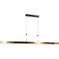 QAZQA Justerbar pendellampe mørk bronze inkl. dæmpbar LED - Lamba