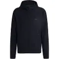 Hugo Boss BOSStil mænd. 50531224 Hættetrøje med hætte og lynlås med aktiv stretch og marin fugtstyring (XS), Casual, Genanvendt polister, Bæredygtig,
