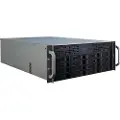 Inter-Tech Ipc 4u-4416 16-bay Rack Sølv, Sort