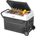 Vevor Bærbart Bilkøleskab, 12 Volt Bilkøleskab, 60 L / 63,4 QT Bærbar Fryser med Enkel Zone, -4℉-68℉ Justerbar Temperatur, Kompressorkøler til Hjem, Udendørs, Camping, RV, Bil