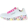 SKECHERS Skecherstil kvinder/piger. 314976L Træningssko Uno Lite Lovey Luv hvid (37), 3-5 cm, Blonder, Casual, børnetøj