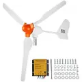 Vevor 800W vindmøllegenerator, 12V vindmøllesæt, 3-bladet vindkraftgenerator med MPPT-controller, justerbar vindretning og 2,5 m/s startvindhastighed, velegnet til hjem, gård, autocampere, både
