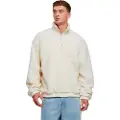 Urban Classics Oversized Teddy Halv Lynlås Sweater