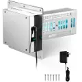 Vevor HVAC luftrenser til hele huset, 18W 9 tommer, lys i kanalen til aircondition (aircondition) kanal, luftskrubber med 2 pærer, PCO-teknologi HVAC-lys med netledning til airconditionsystemer