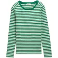 Tom Tailor Striped Interlock T-shirt Med Lange ærmer