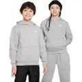 Nike Sportswear Club Fleece-pullover-hættetrøje til større børn - grå