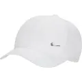 Nike Dri-FIT Club-Swoosh-kasket i metal til børn - hvid