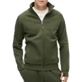 Superdry Superdrytil mænd. M2013960A Green Tech løstsiddende træningsjakke (S), Casual, Sport, Grøn, Bomuld, Multisport