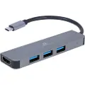 Gembird USB Hub - USB-C til 3xUSB 3.2 + HDMI