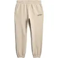 Superdry Superdrytil mænd. M7011144A Joggingbukser med beige mikrologo-tryk (XL), Casual, Sport, Bomuld, Multisport