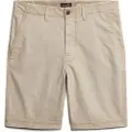 Superdry Superdrytil mænd. M7110397A Officer beige chino shorts (34), Casual, Bomuld